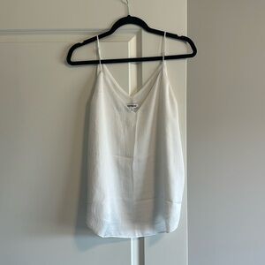 Express White V-neck tank